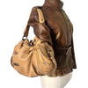 SAC À MAIN VINTAGE EN CUIR GRAINÉ BEIGE - COCCINELLE ( MODÈLE RARE )