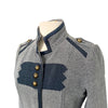 Veste officier cintrée bleu/gris – Taille 40