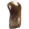 Gilet long sans manches fausse fourrure marron dégradé - 38/M