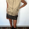 GILET SANS MANCHES BEIGE