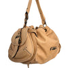 SAC À MAIN VINTAGE EN CUIR GRAINÉ BEIGE - COCCINELLE ( MODÈLE RARE )
