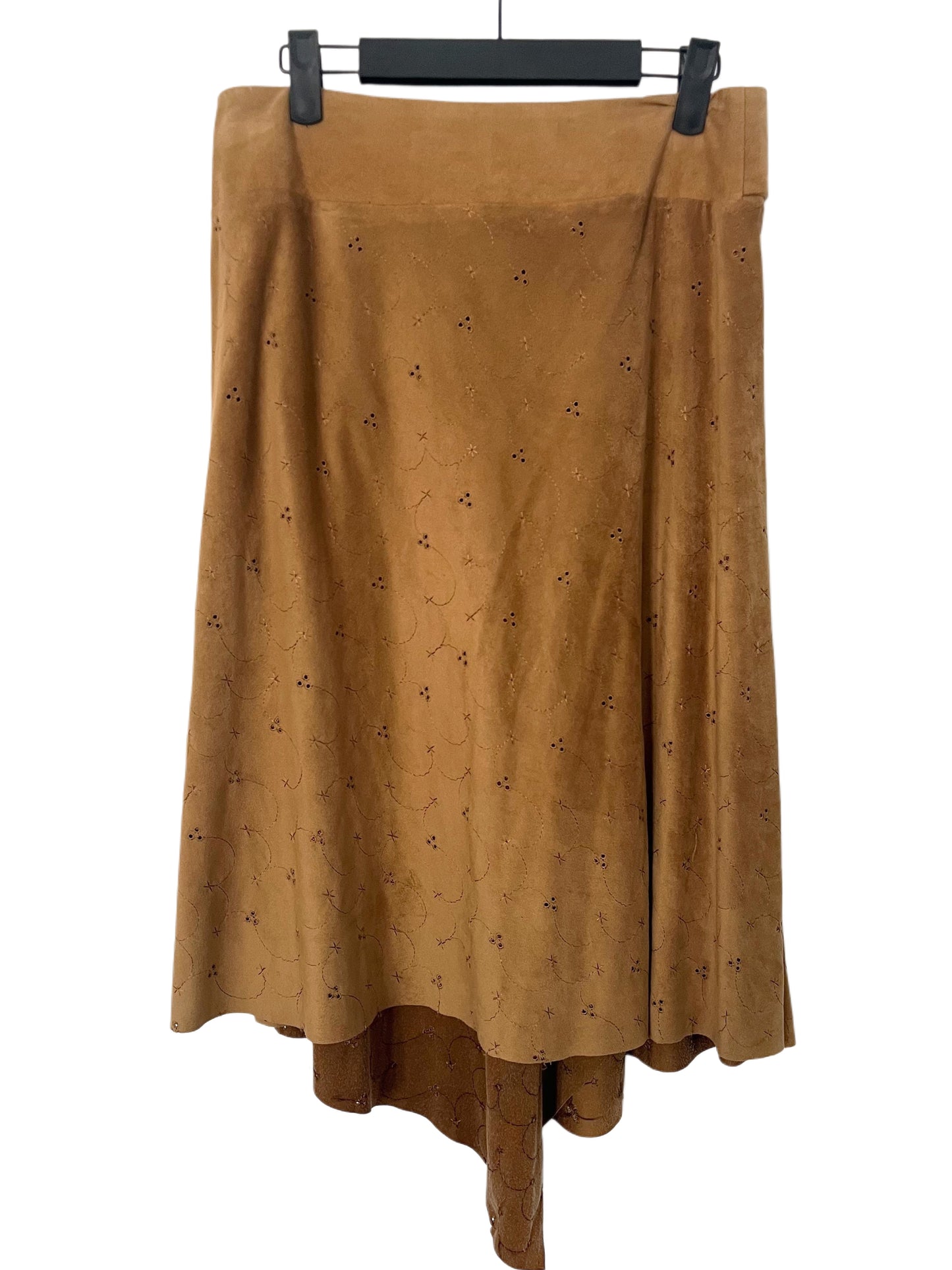 Jupe vintage asymétrique "Peau de Pêche" – Made in Italy – Taille 40