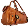 Sac Baguette Vintage Cuir Véritable Camel & Mordoré - Boho Chic - Made in Italy (S/M)