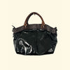 Sac à main en cuir vernis Francesco Biasa