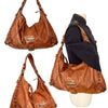 SAC HOBO VINTAGE EN CUIR TRAVAILLÉ - ISABELLA FIORE ( MODÈLE RARE )