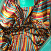 Sac à Main Fourre-Tout en Cuir Vert Turquoise — Format Medium — Style Vintage / Bohème