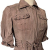 Chemisier Long Vintage Style Saharienne À Lacets — (Made In Italy) — Taille 36/38